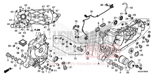 CARTER MOTEUR SH300AH de 2017
